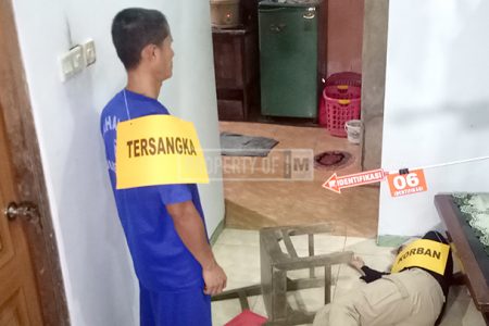 20 Adegan Diperagakan dalam Rekonstruksi Suami Bunuh Istri di Lambangan Kudus