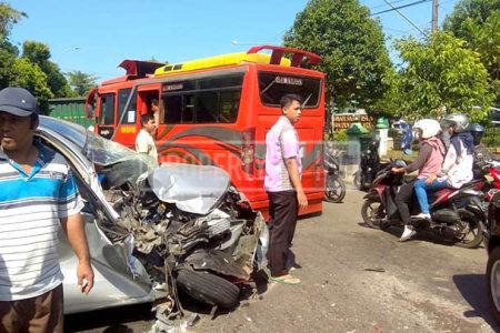 Tabrakan Karambol Depan RSI Jepara, 7 Orang Luka-luka