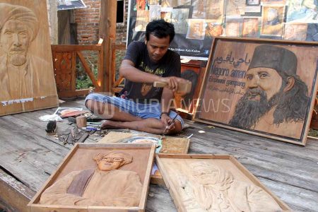 Dari Ukir Gebyok Pria di Kudus Beralih Ukir Wajah Tiga Dimensi yang Bisa Hasilkan Cuan Menggiurkan