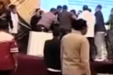 Memalukan! Raker Koni Kaltim Diwarnai Adu Jotos