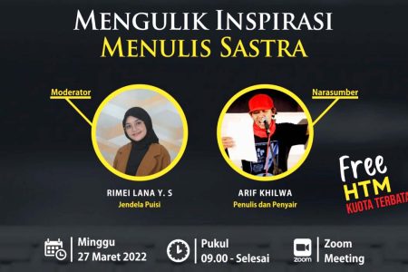 Jendela Puisi Kupas Inspirasi Menulis Sastra, Ini Link Pendaftarannya
