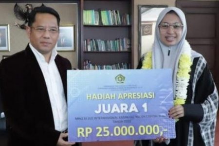 Raih Juara I MTQ Internasional di Rusia, Hafizah Asal Trenggalek dapat Bonus Rp 25 dari Kemenag