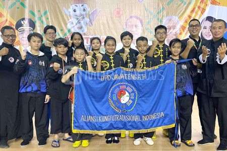 Atlet-Atlet Kungfu Tradisional Kudus Berhasil Sabet Empat Medali Emas di Fornas